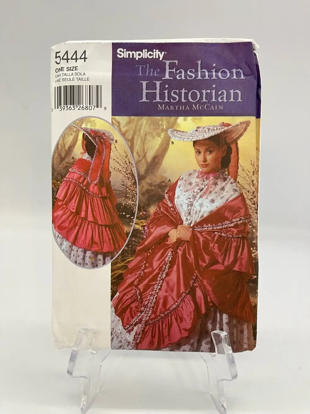 Simplicity 5444 The Fashion Historian Dress Sewing Pattern One Size UNCUT